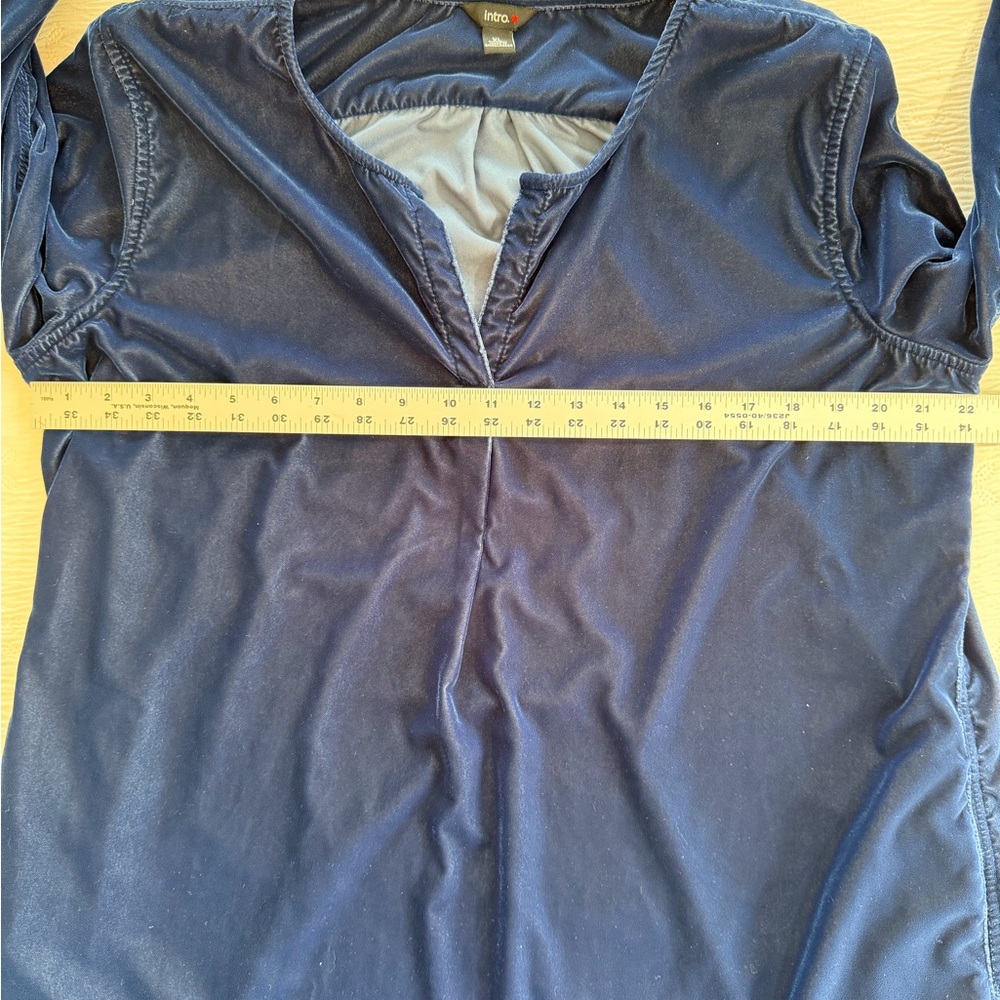 Blue Velvet Top blue Long sleeve size XL - Picture 8 of 10